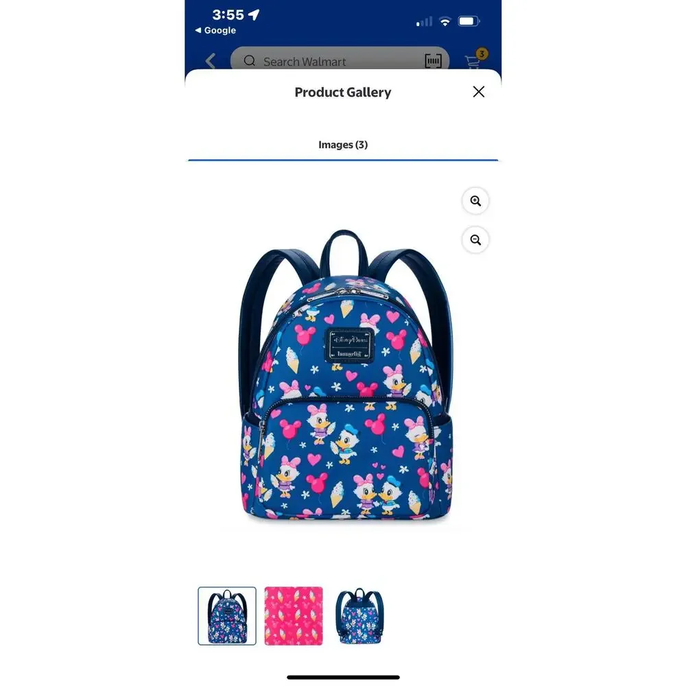 Disney Parks Donald Duck and Daisy Duck Loungefly Mini Backpack - Picture 6 of 8